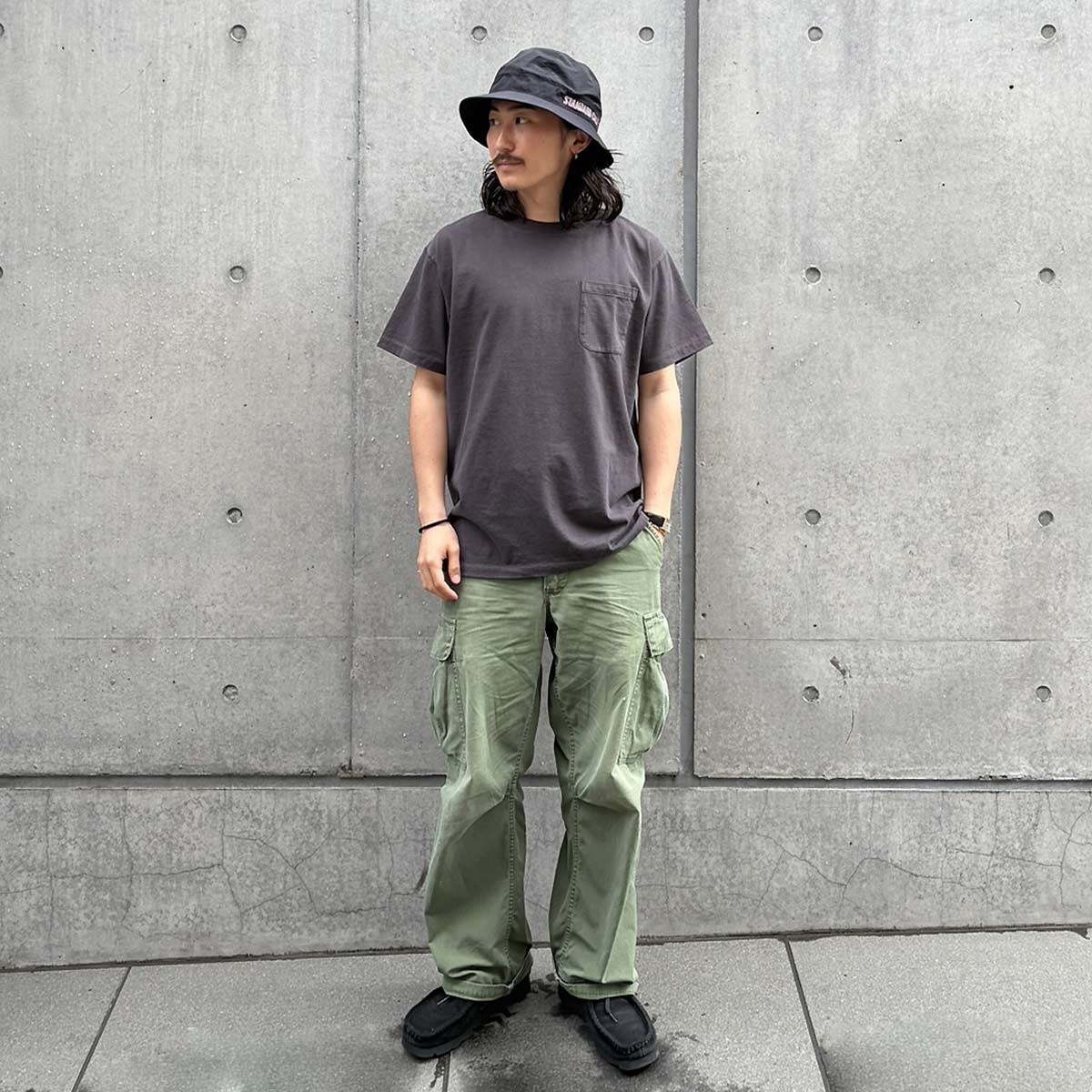SD US Cotton Pocket T Vintage Wash