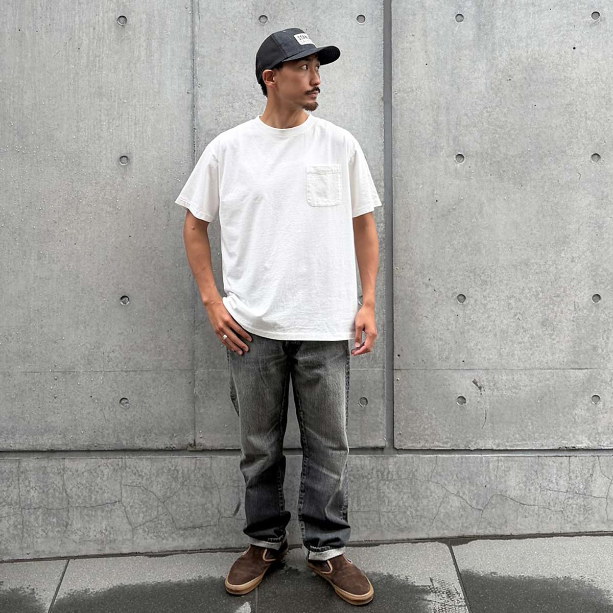 SD US Cotton Pocket T Vintage Wash