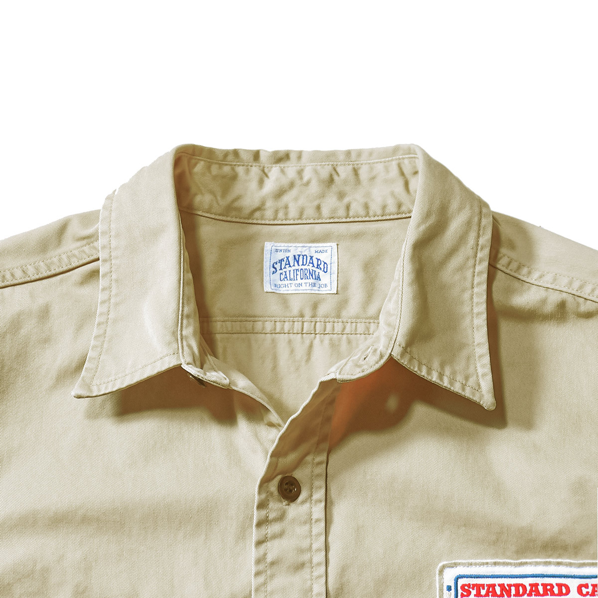 SD Logo Patch Work Shirt Vintage Wash