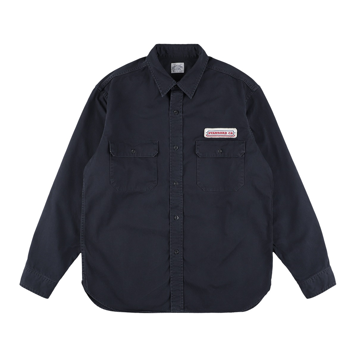 SD Logo Patch Work Shirt Vintage Wash