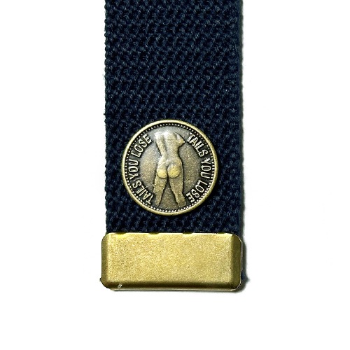 Button Works "Tails You Lose Double Ring Long GI Belt
