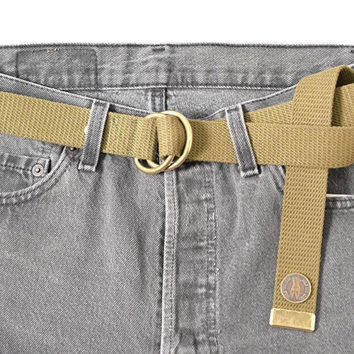 Button Works "Tails You Lose Double Ring Long GI Belt