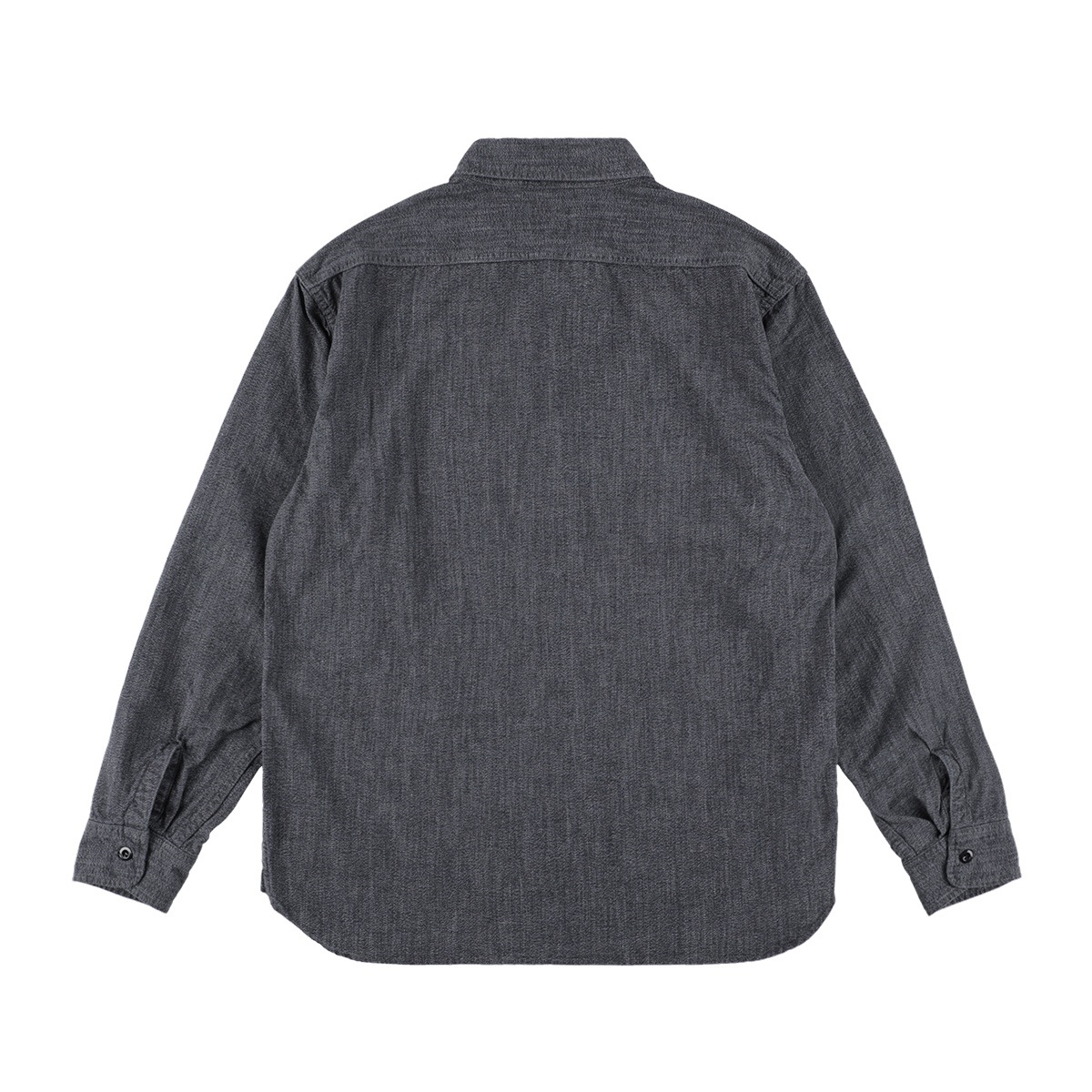 SD Logo Patch Black Chambray Work Shirt Vintage Wash