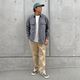 SD Logo Patch Black Chambray Work Shirt Vintage Wash