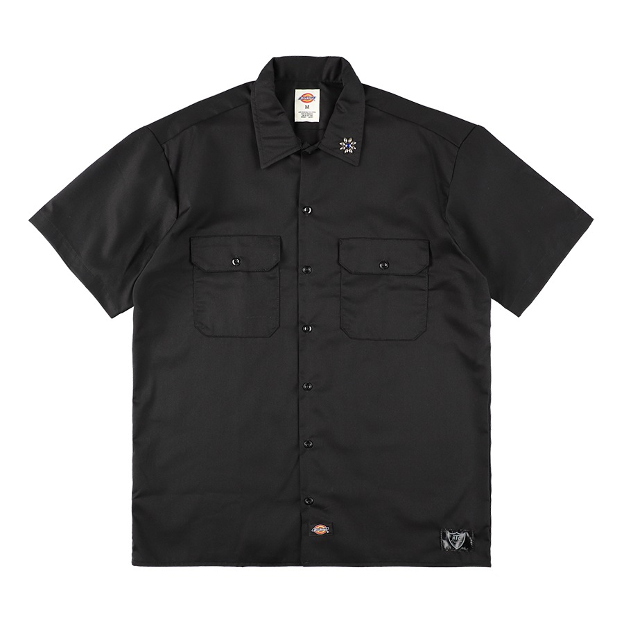 HTC Dickies Short Sleeve Work Shirt #Flower Stone