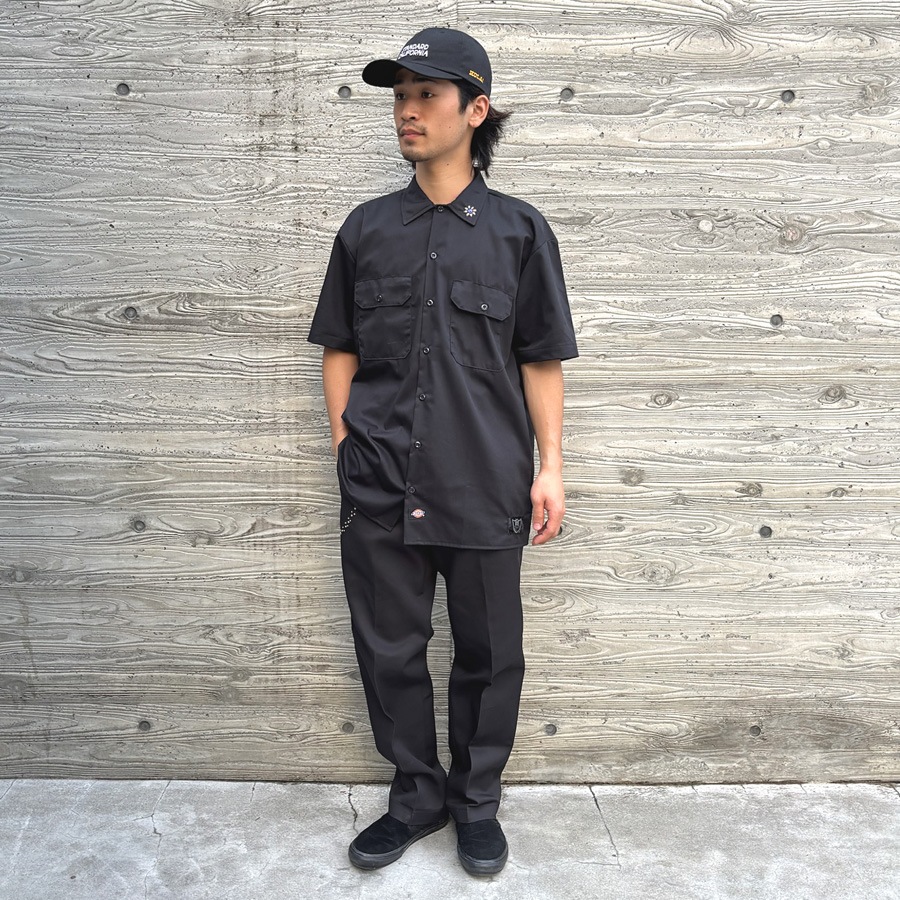 HTC Dickies Short Sleeve Work Shirt #Flower Stone