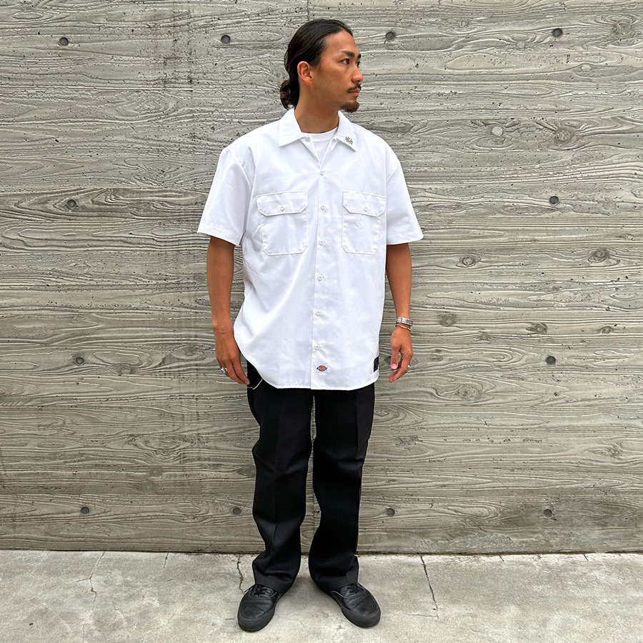 HTC Dickies Short Sleeve Work Shirt #Flower Stone