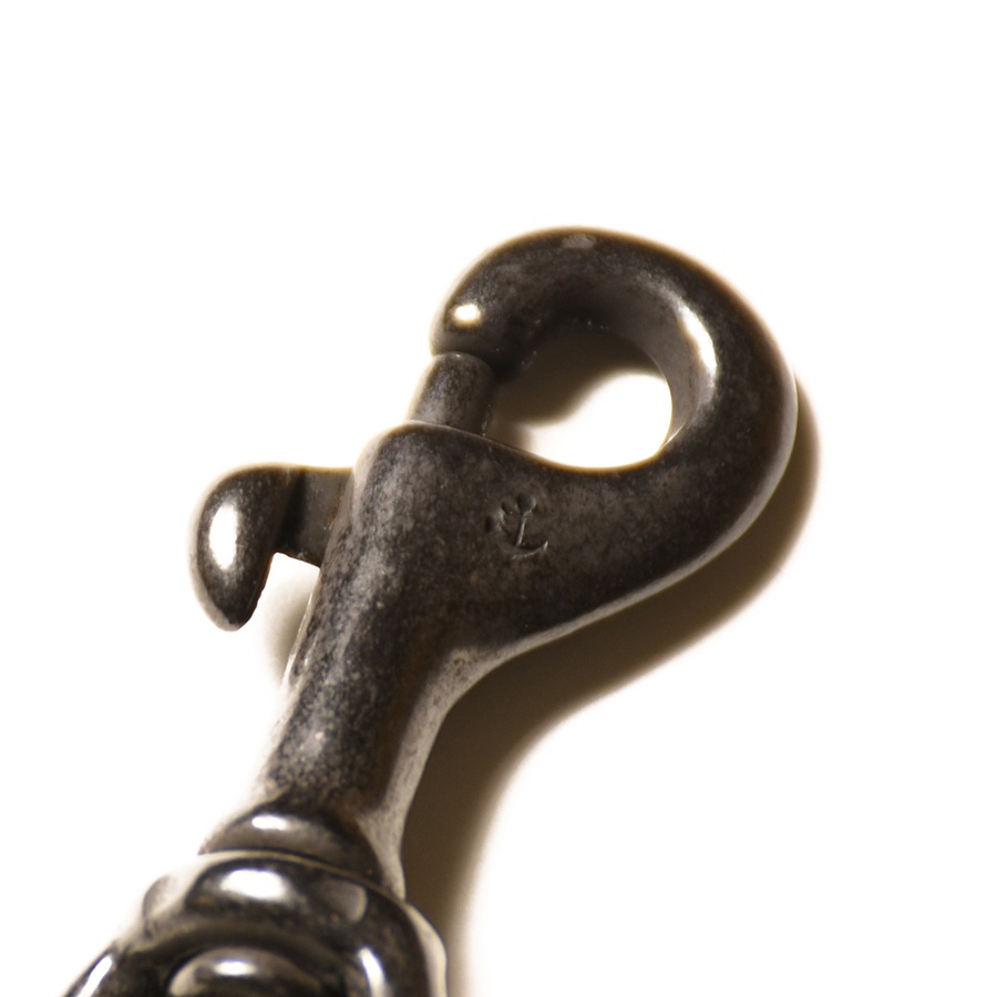 Button Works Black Line Anchor Key Chain