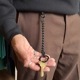 Button Works Black Line Anchor Key Chain