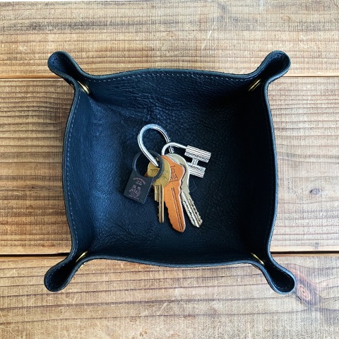 Button Works Black Line Vintage Key Ring Rectangle