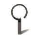 Button Works Black Line Vintage Key Ring Rectangle