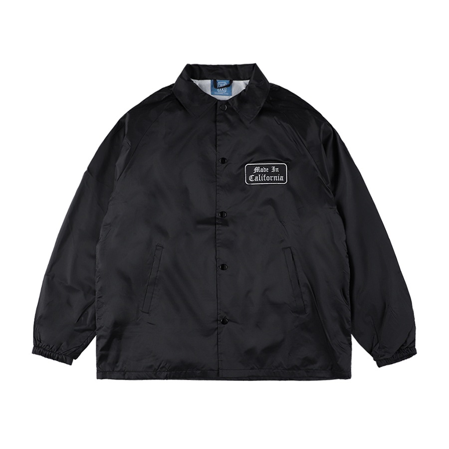 standard California コーチジャケット BLACK 23SS スタンダードカリフォルニア ロゴ パッチ コーチ ジャケット