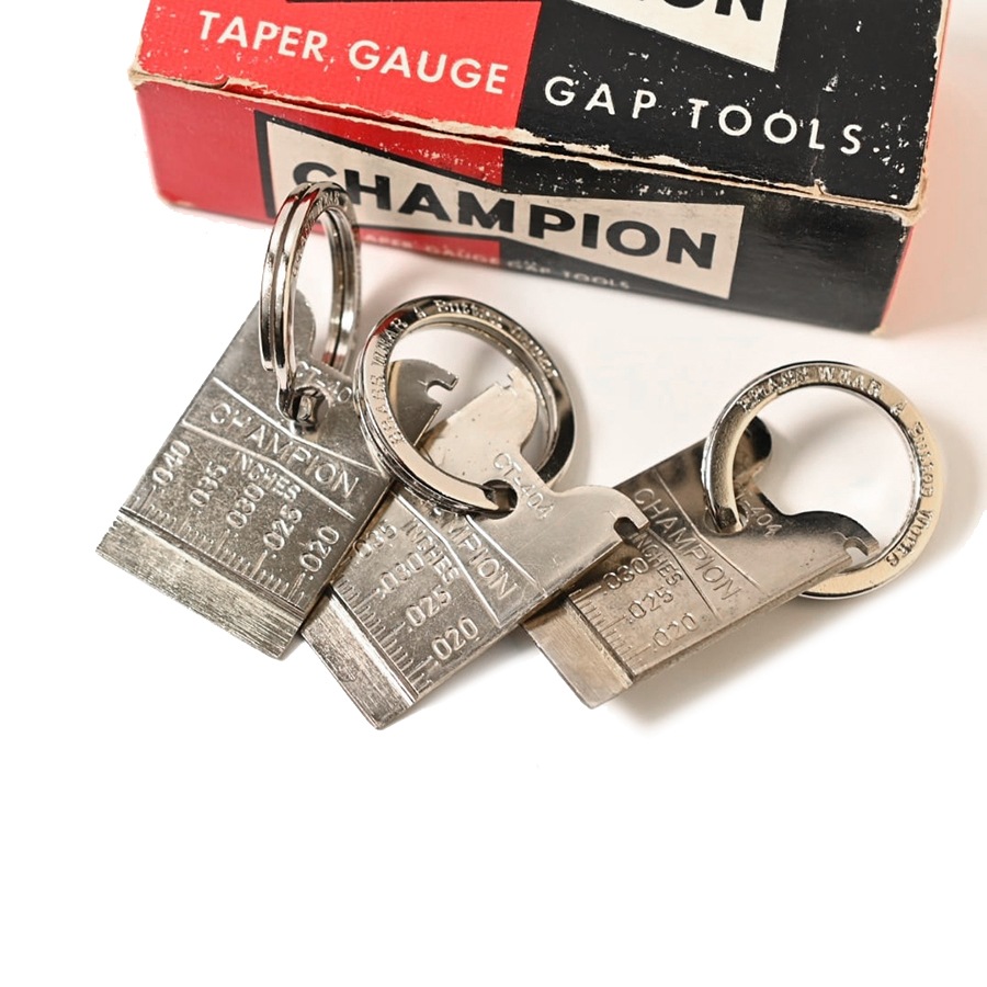 Button Works Dead Stock Champion Plug Gap Gauge Key Fob CT404