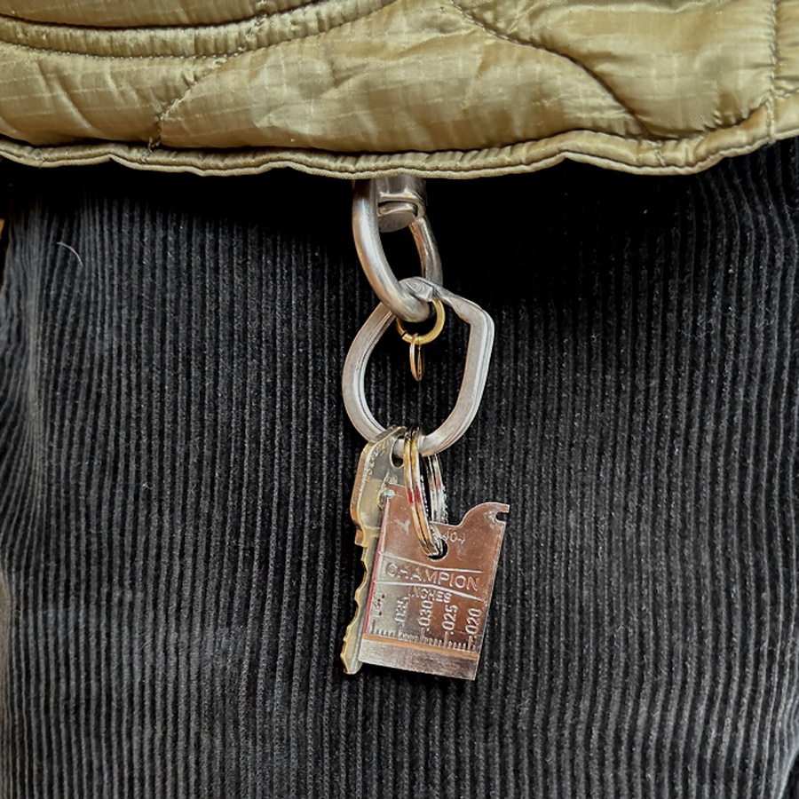 Button Works Dead Stock Champion Plug Gap Gauge Key Fob CT404