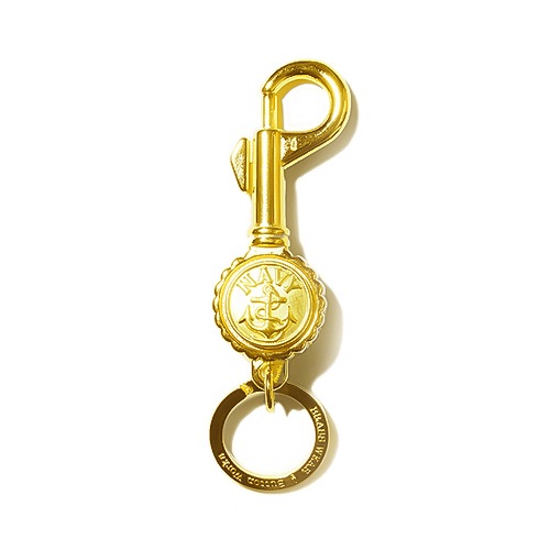 BUTTON WORKS Navy Bottle Opener Key Holder