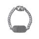 Button Works Sterling WWII Type ID Bracelet