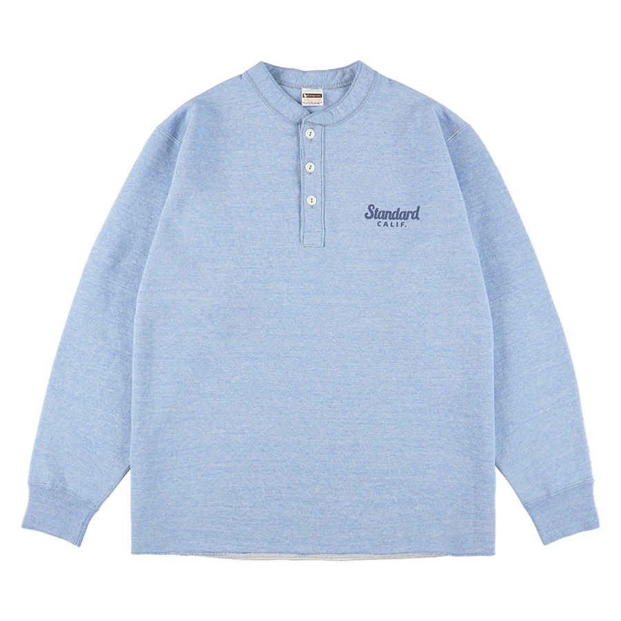 DISNEY×SD 88/12 CALIFORNIA CREW SWEAT L SD 88/12 Diner Logo Henley Sweat : STANDARD CALIFORNIA