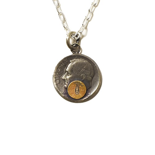 Button Works Roosevelt Dime Coin Necklace Type2 Logo