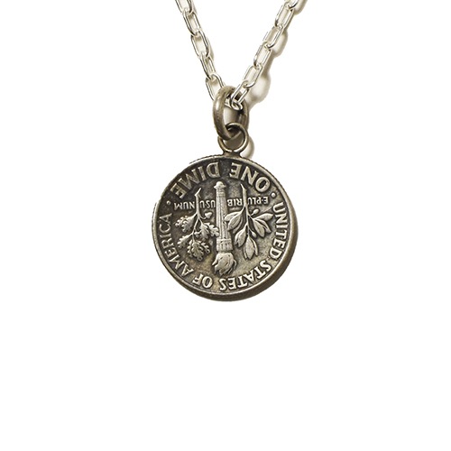 Button Works Roosevelt Dime Coin Necklace Type2 Logo