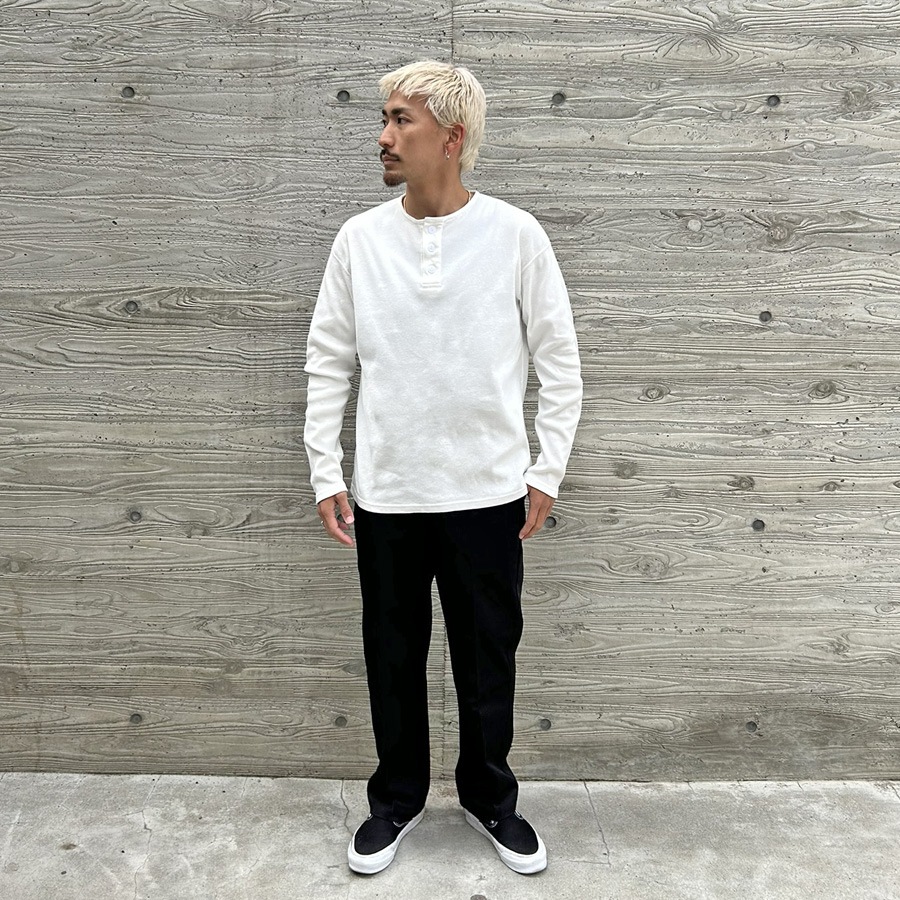 SD Heavyweight Rib Henley Long Sleeve T