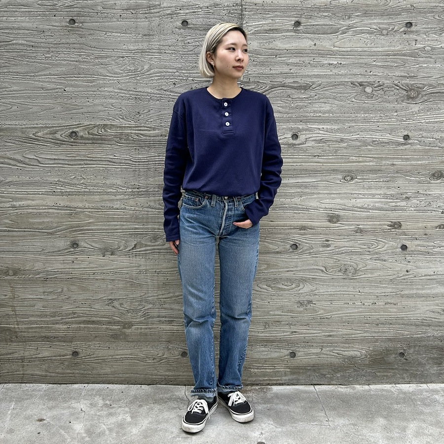 SD Heavyweight Rib Henley Long Sleeve T