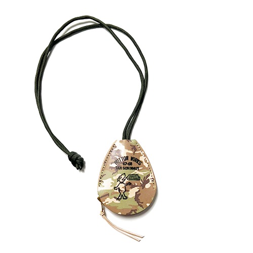 Button Works Camouflage Neck Strap