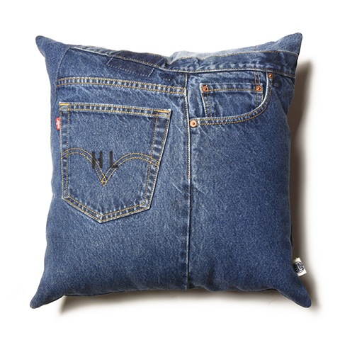 Hand Light Denim Cushion Large No.3