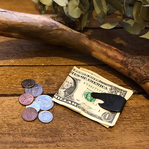 Button Works Black Line You Pay Money Clip