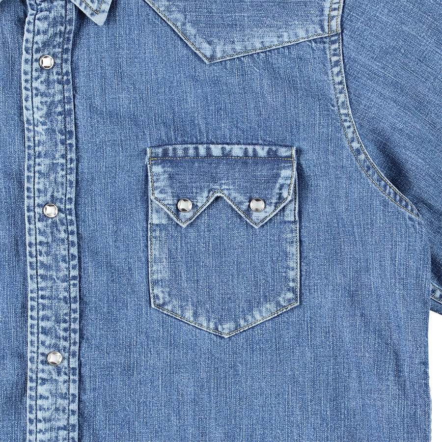 HTC Custom SD Denim Western Shirt Vintage Wash - Official Online Store Limited