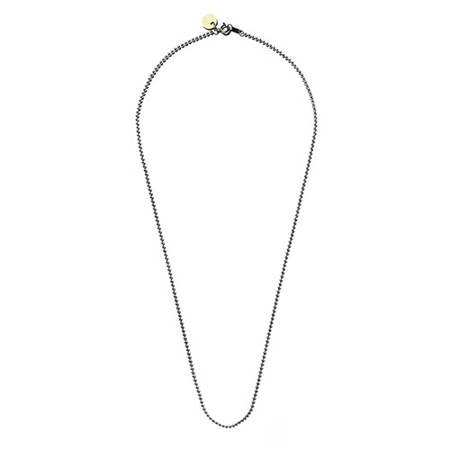Button Works Silver Ball Chain Necklace 60cm