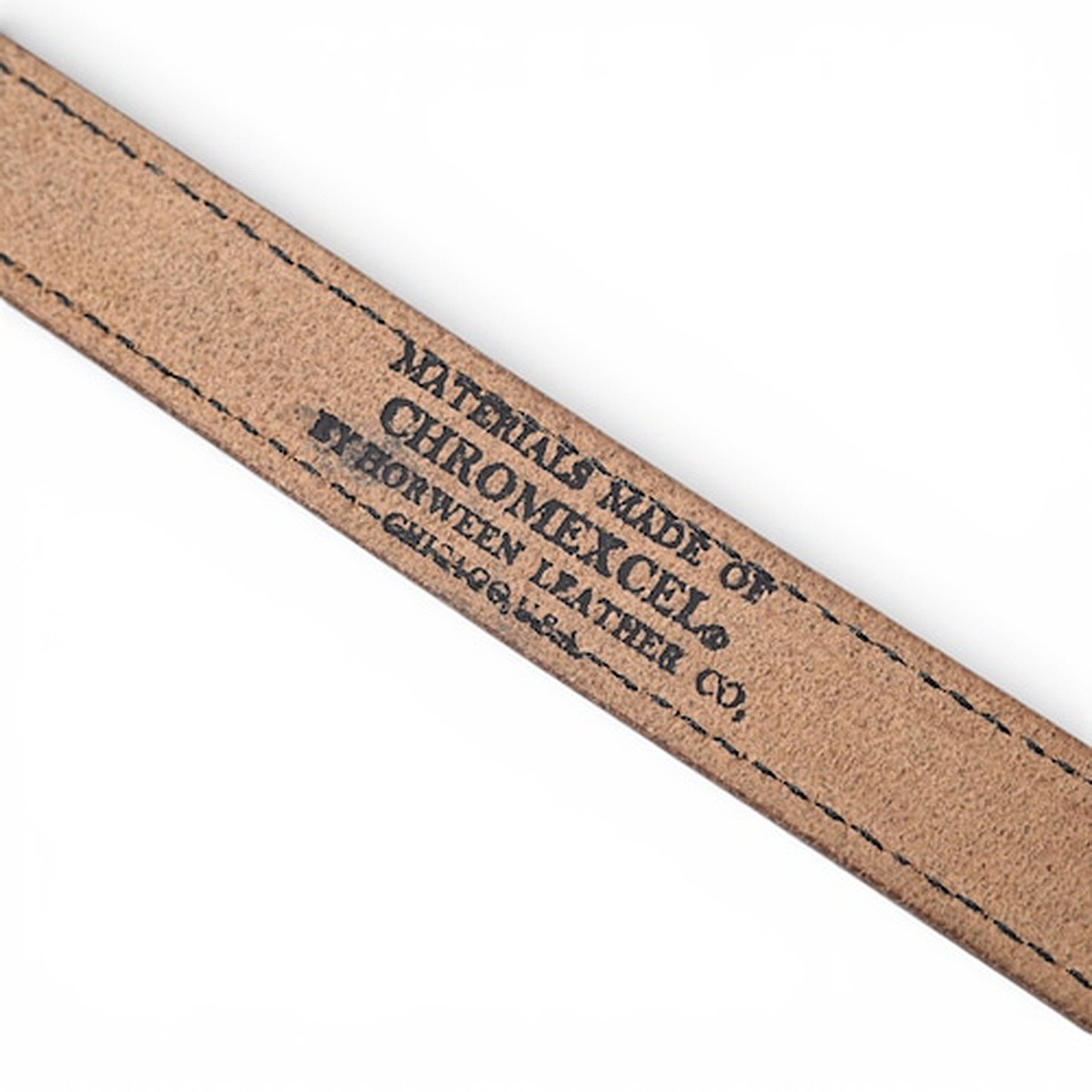 Button Works N&J Harness Buckle Chromexcel Narrow Belt