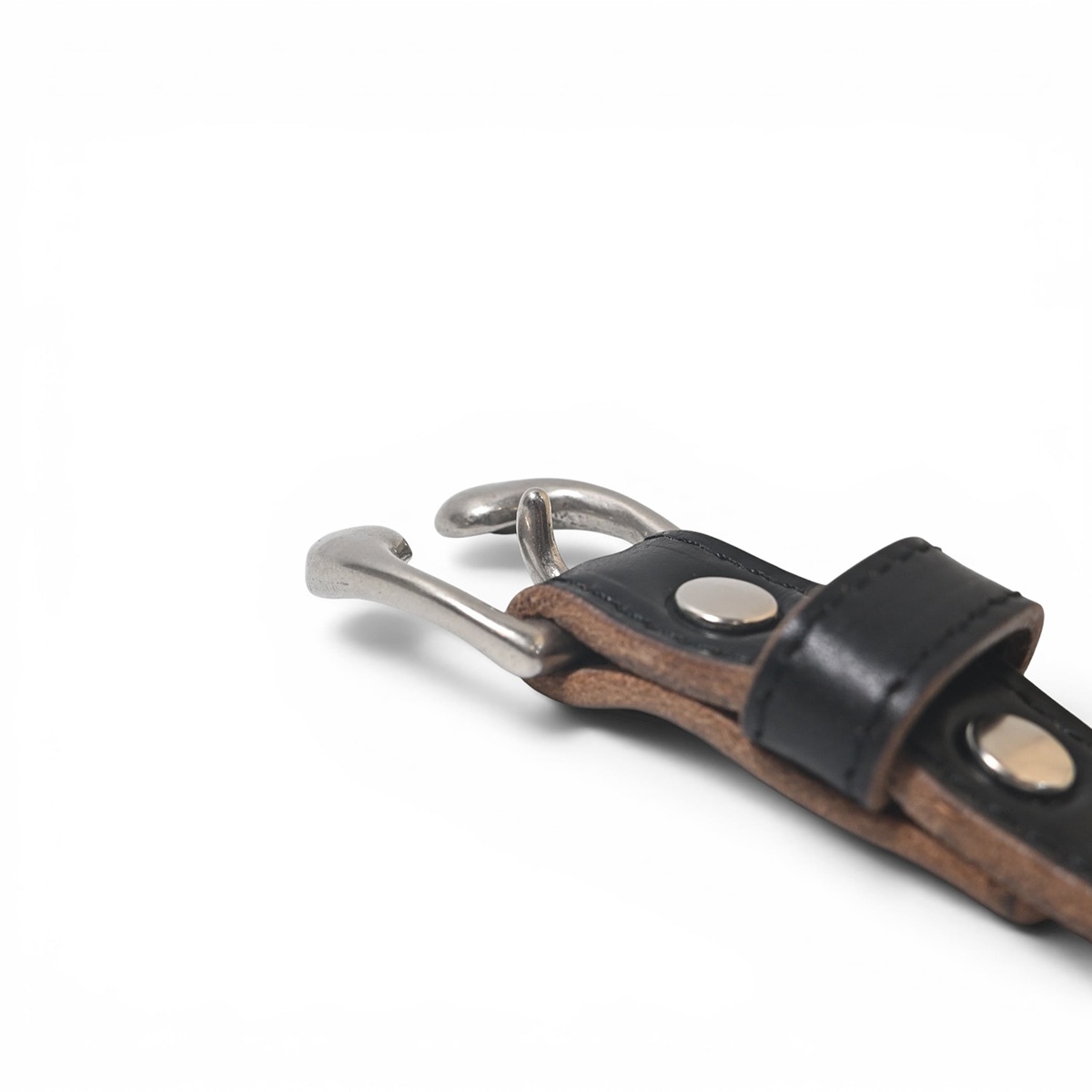 Button Works N&J Harness Buckle Chromexcel Narrow Belt