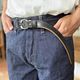Button Works N&J Harness Buckle Chromexcel Narrow Belt