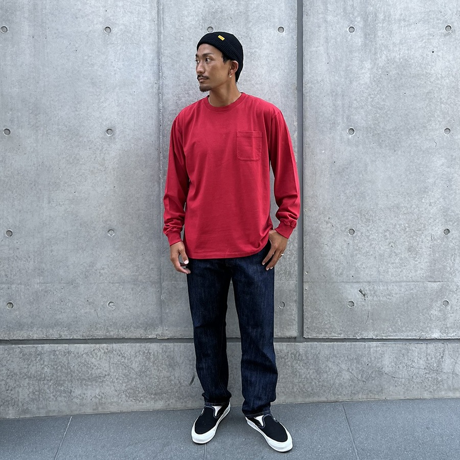 SD US Cotton Pocket Long Sleeve T Vintage Wash