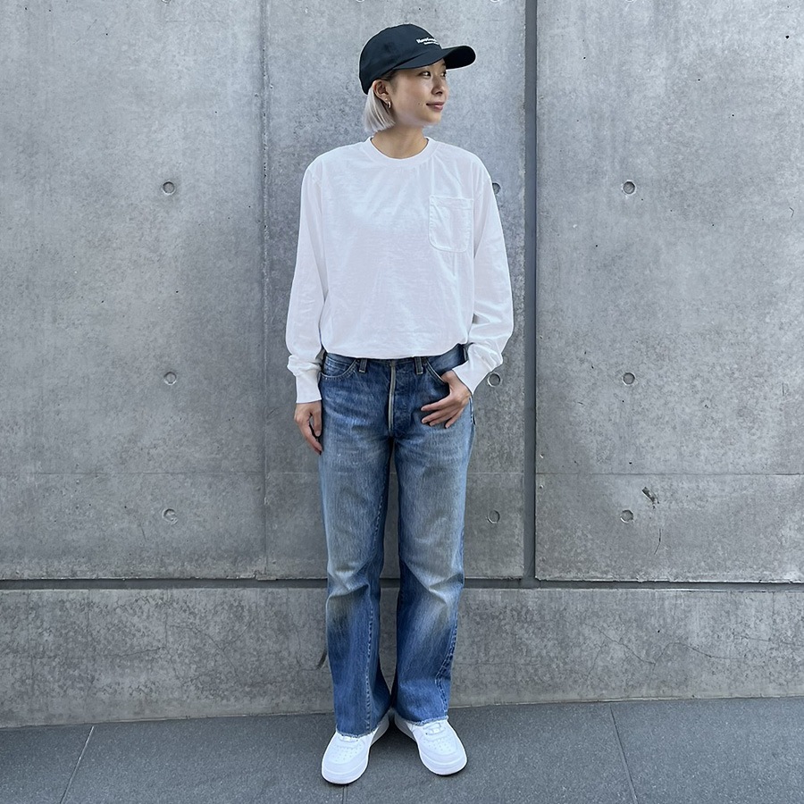 SD US Cotton Pocket Long Sleeve T Vintage Wash