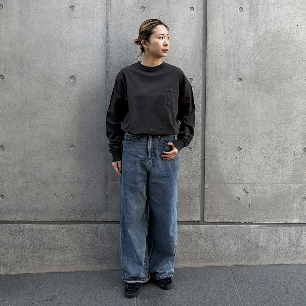 SD Heavyweight Pocket Long Sleeve T Vintage Wash