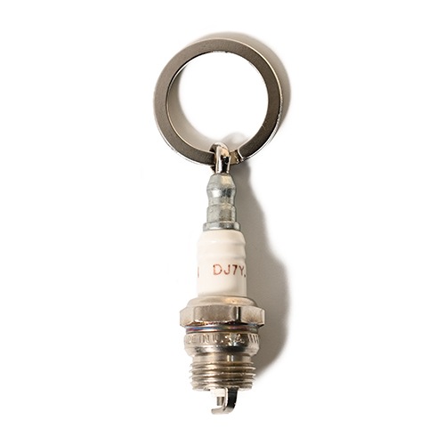 Button Works 70's Vintage Champion Spark Plug Key Fob #DJ7Y