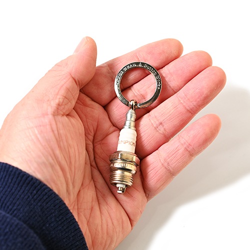 Button Works 70's Vintage Champion Spark Plug Key Fob DJ7Y STANDARD