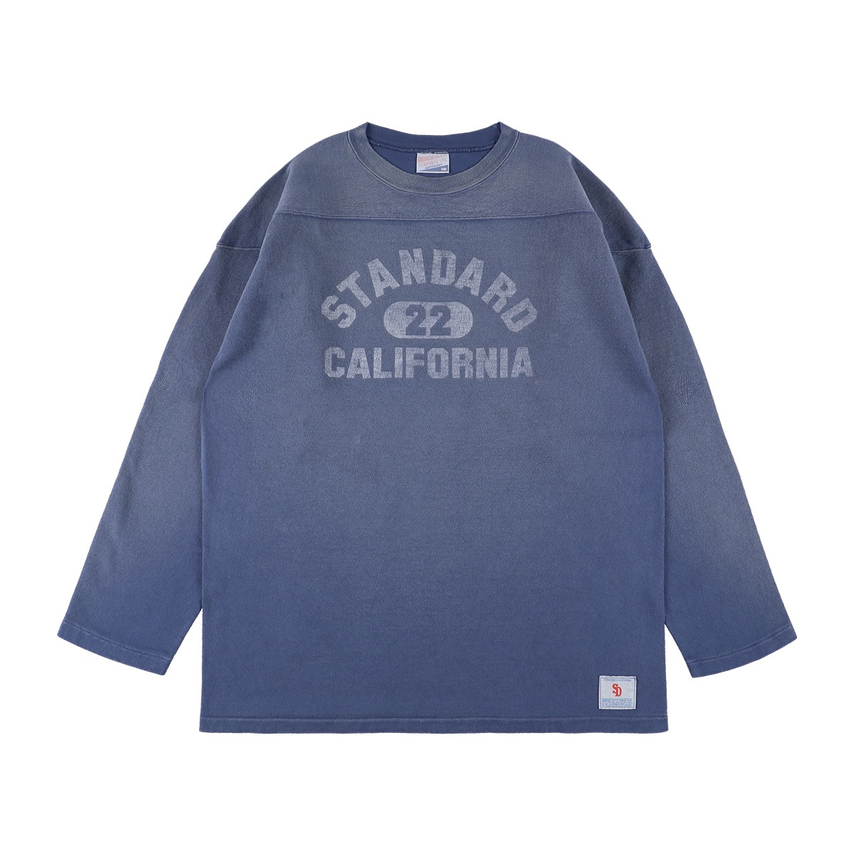 SD Heavyweight Football Logo Long Sleeve T Vintage Wash