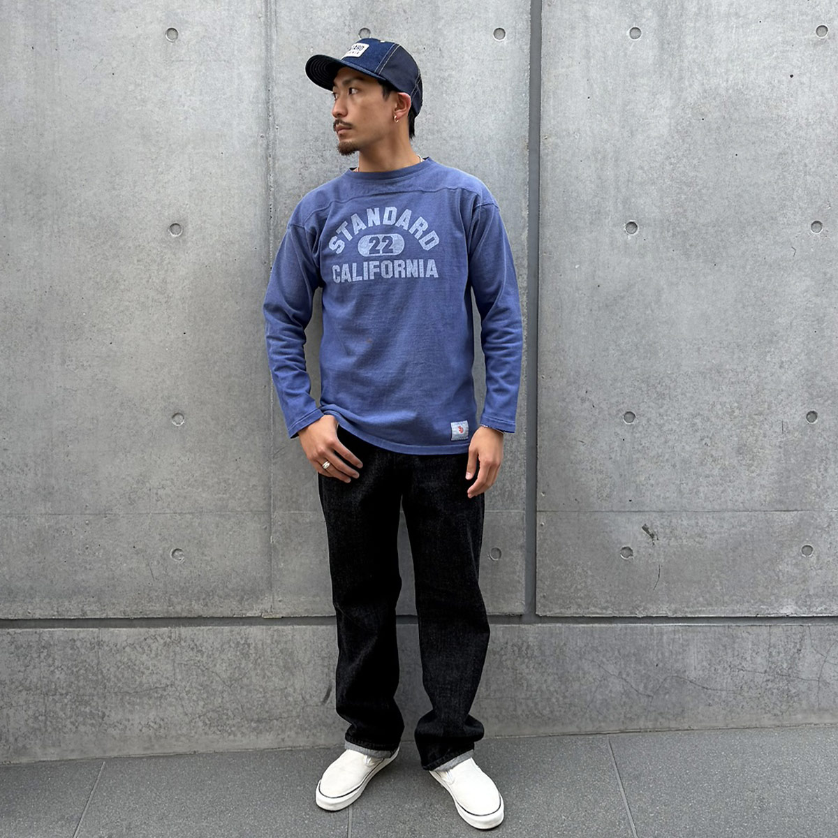 SD Heavyweight Football Logo Long Sleeve T Vintage Wash
