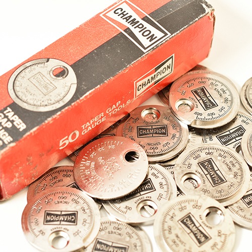 Button Works Dead Stock Champion Plug Gap Gauge Key Fob CT481 B