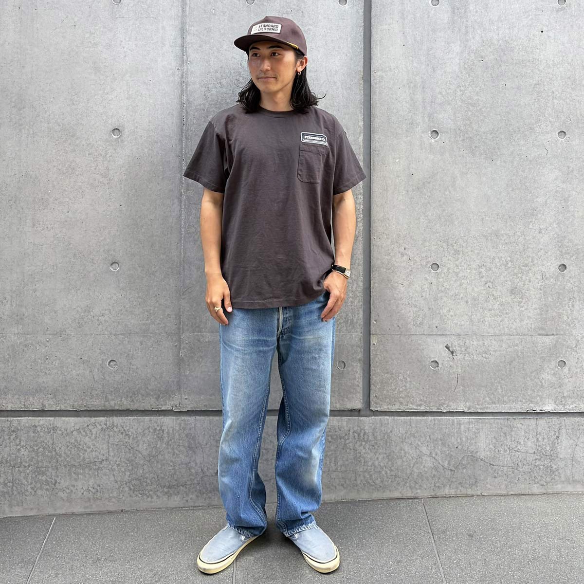 SD US Cotton Pocket Logo T