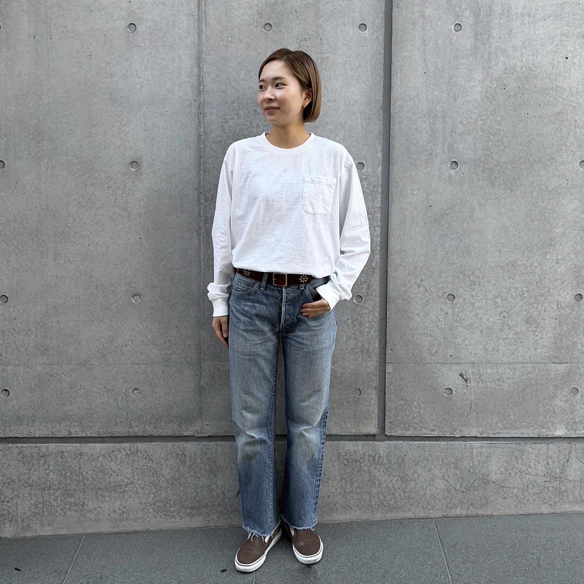 SD US Cotton Pocket Long Sleeve T Vintage Wash