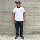 SD US Cotton Script Logo Ringer T