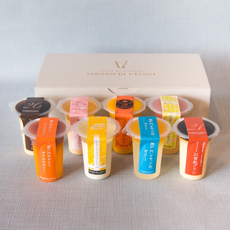 【送料込】彩（いろどり）プリン８個セット（夏）　95ml/1個【ギフト】