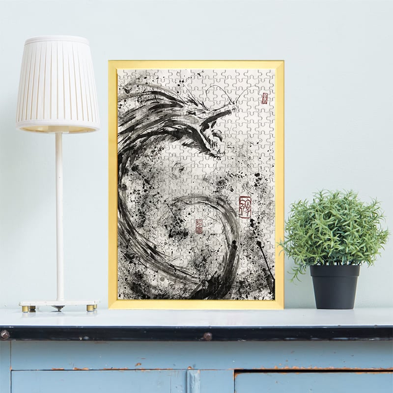 レビヤタン 荒川 墨絵師 ジグソーパズル アートパズル パズル | パズル