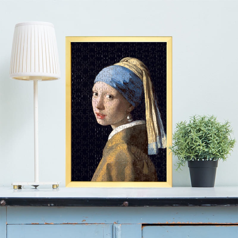 輸入雑貨天然石ダヴィンチ作『真珠の耳飾りの少女・クリスタルアート