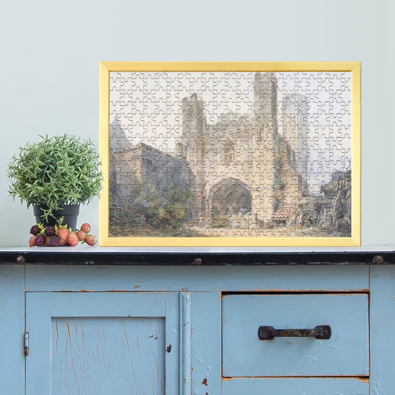 聖オーガスティン修道院に続く中世の門、カンタベリー ジョゼフ・マロード・ウィリアム・ターナー ジグソーパズル アートパズル パズル
