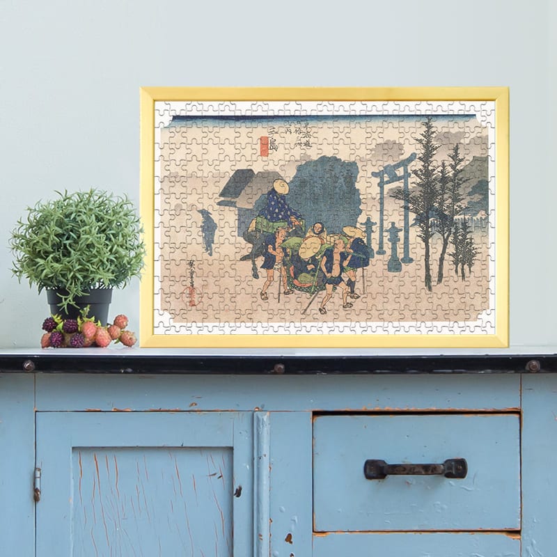 東海道五十三次 三島宿 朝霧 歌川広重 ジグソーパズル アートパズル パズル