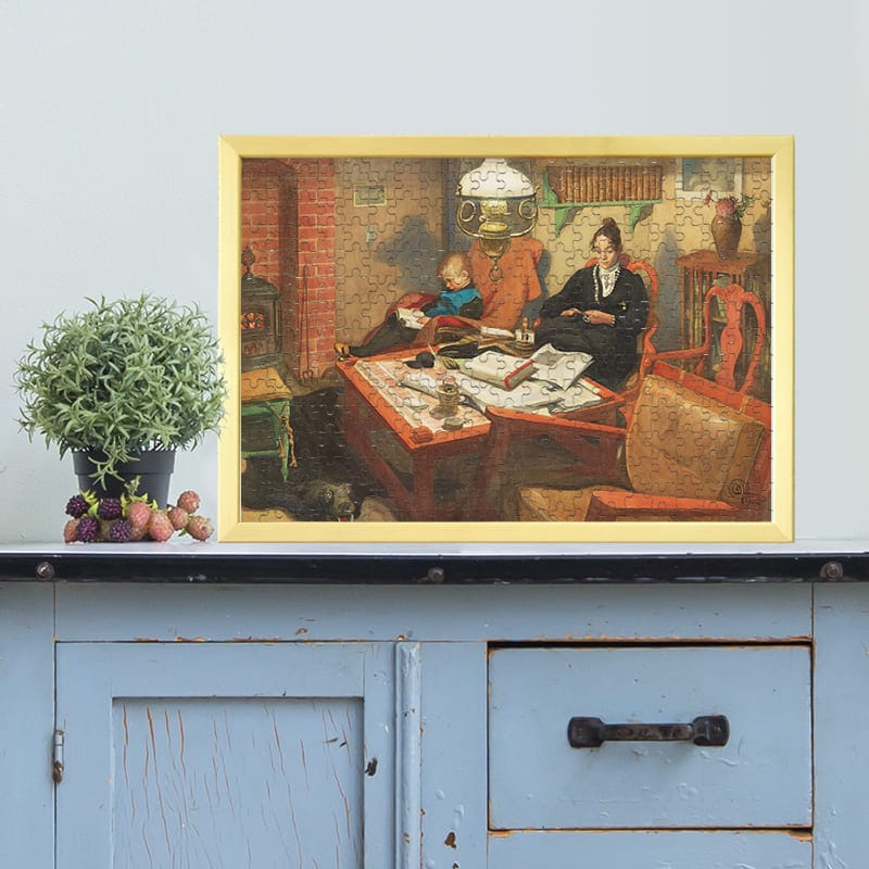 終夜灯の側で（就寝前） カール・ラーション ジグソーパズル アートパズル パズル